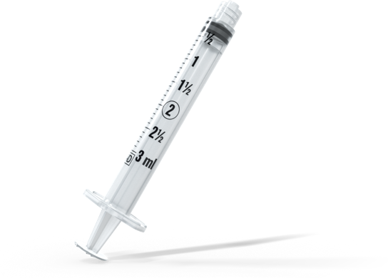 One standard syringe 